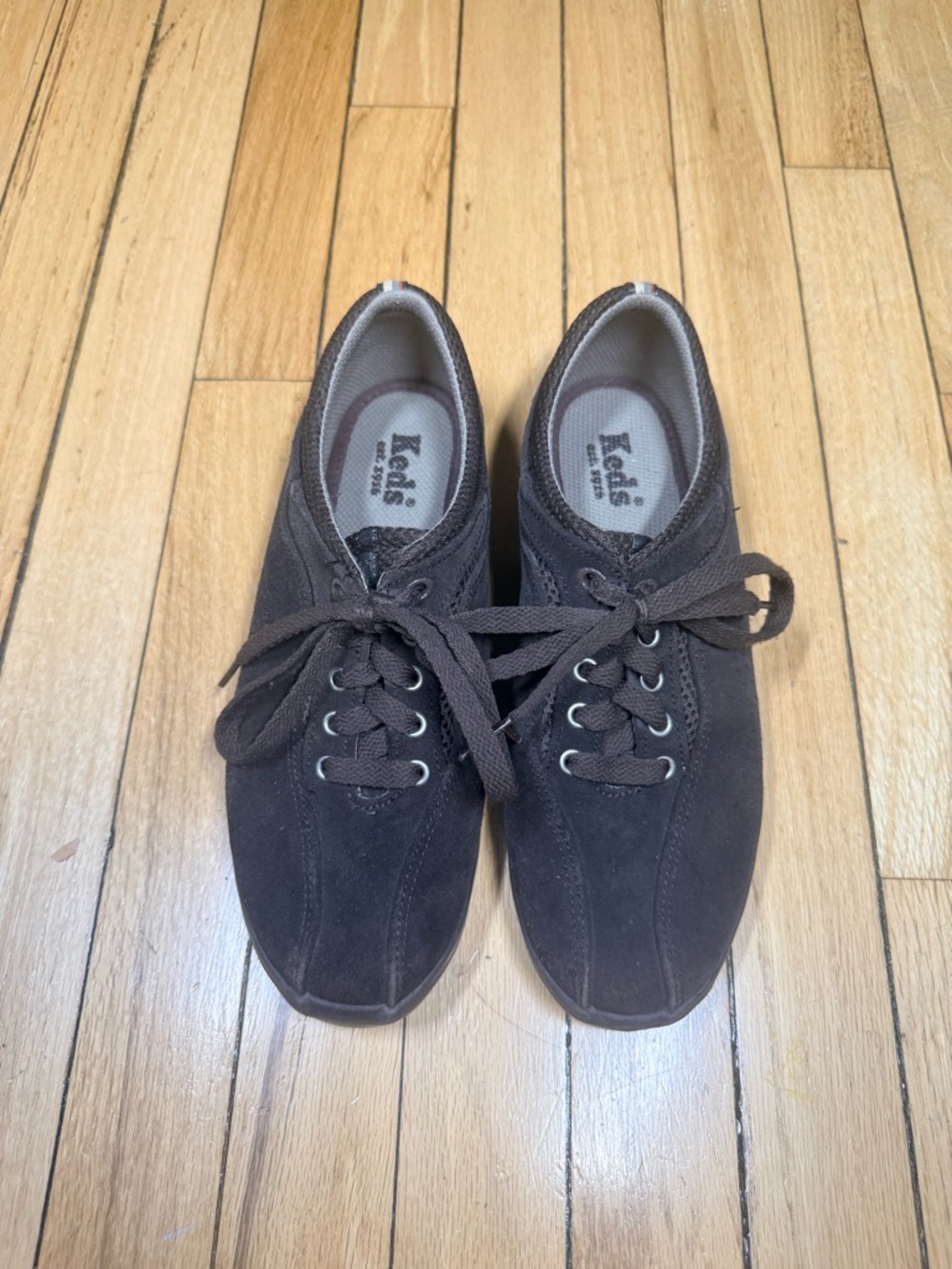 Keds Spirit XT Women’s Dark Brown Suede Lace-Up Sneakers
